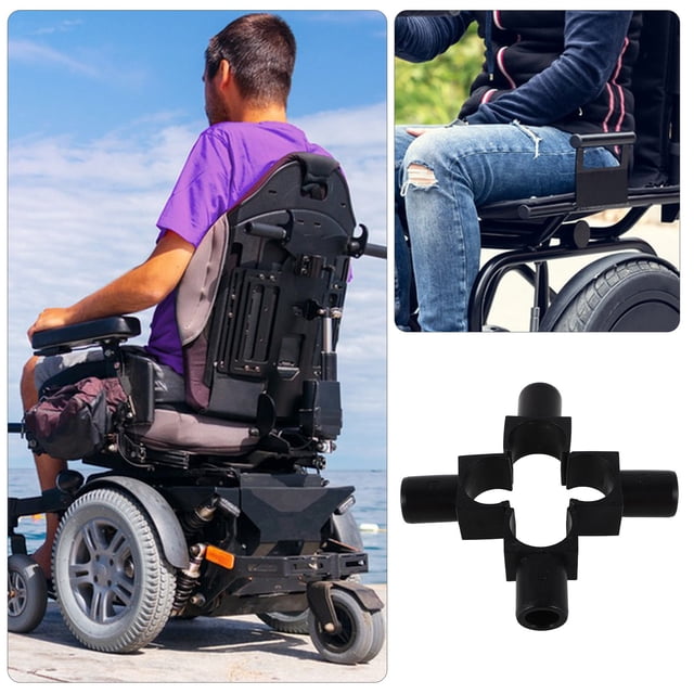 LABSERRON 4Pcs Universal Parts For Transport Chairs Wheelchair Seat Track Guide Black For Durable Use
