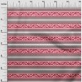 thumbnail image 2 of oneOone Georgette Viscose Crimson Red Fabric Ethnic Block Craft Projects Decor Fabric Printed By The Yard 42 Inch Wide, 2 of 4
