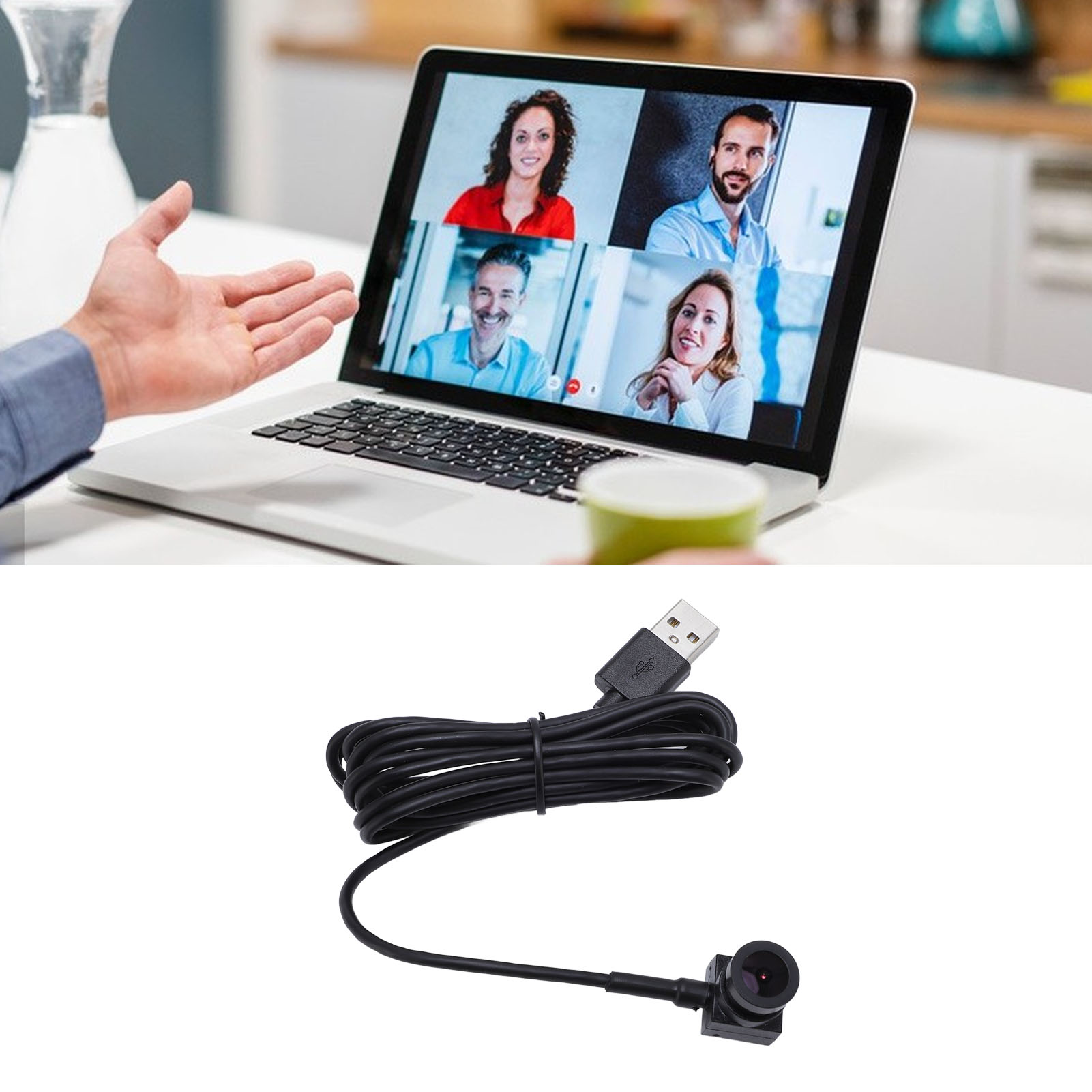 Camera Center Webcam 1080P 2MP HD Pixels Built in Microphone Compact USB Computer Eye Contacting Webcam for Laptop