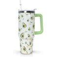 thumbnail image 1 of Gobelet 40 Oz avec Poignée et Paille Isolé Double Paroi en Acier Inoxydable Tasse de Voyage Boîte Cadeau Gobelet Réutilisable Tasse de Café de Voyage pour Bureau Tasse de Bière Isolée Portable pour Boissons Chaudes et Froides, 1 of 5