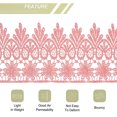 thumbnail image 4 of Uxcell 3.14 inch Wide 10 Yard Lace Ribbon Floral Pattern Dark Pink Embroidered Lace Trim for Sewing Making, Gift Wrapping, 4 of 5