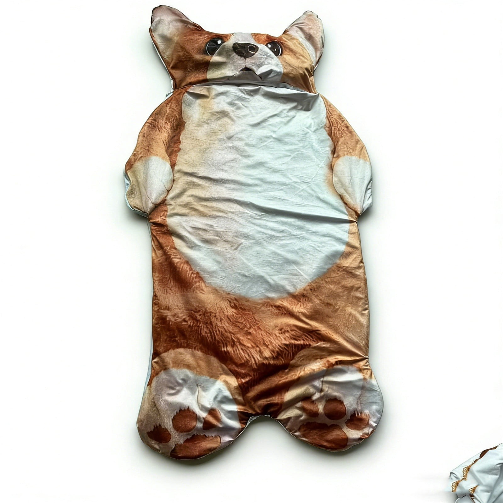 Adult Cat Sleeping Bag Plush Flannel Cute Cat Print Warm Cozy Sleeping Bag 190X80Cm for Camping Home Lounge Use
