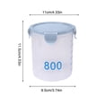 thumbnail image 3 of Chmadoxn With Graduated Round Storage Jars Sealing Jars Plastic Kitchen With Lids Snack Jars Grains Storage Jars Storage Jars Yoghurt Cheese Cake Jars Plasti c Storage Jar, 3 of 6