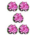 thumbnail image 1 of QualitChoice Artificial Lotus Replacement Simulation Outdoor Garden Park Pond Pool Photography Fake Water Flower Decor Dark Pink 5PCS, 1 of 6