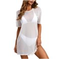 thumbnail image 2 of Cache-maillots pour Femmes Aguichant à Col Rond, Robe de Plage pour les Vacances, Écran Solaire, Robe de Bronzage à Découpes, Cache-Maillots pour Maillots de Bain, Grande Taille, en Liquidation, 2 of 9