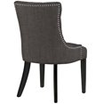 thumbnail image 4 of Modway Regent Tufted Fabric and Solid Wood Dining Chair, Brown (Set of 1), 4 of 5