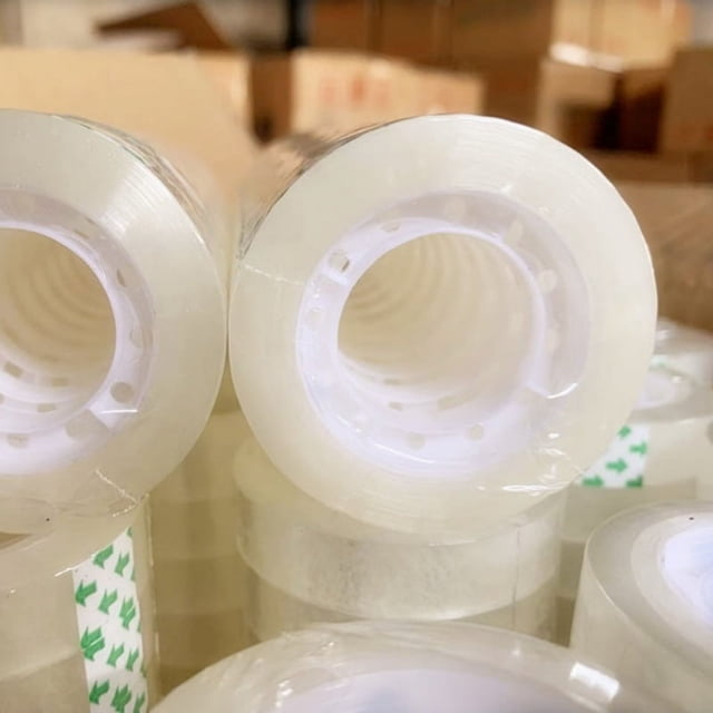Shisuyan 12 Rolls Of Transparent Tape Strong Adhesion Wrapping Tape For Office Home School Utility Packaging Material For Diy Projects Sealing Envelope 1.8cmx30m