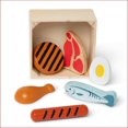 thumbnail image 2 of Melissa & Doug Ensemble de jeu de groupes d'aliments en bois - Protéine, 2 of 2