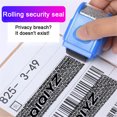 thumbnail image 4 of ruzhgo Confidential Roller Stamps Protection Personal Information Privacy Smear Theft Guard Ink Tools Security Rollers Blue Blue, 4 of 6