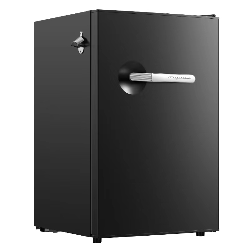 Frigidaire 4.5 Cu. ft. Compact Retro Refrigerator with Built-in Side Bottle Opener, Mini Fridge with Chiller Compartment, Black