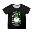 thumbnail image 2 of WEAIXIMIUNG T-Shirt Imprimé à Manches Courtes pour Enfants de la Saint-Patrick, Chemise Décontractée 130, 2 of 4