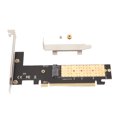 thumbnail image 2 of M.2 NVMe To PCIe 3.0 X16 Adapter, Up To 32Gbps Simple Setup NVME SSD To PCIe Expansion Card PCI Express X16 Slot  for 2280 2260 2242 2230mm SSD, 2 of 8