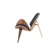 thumbnail image 2 of Chaise de salon shell Plata Décor Import en noir, 2 of 3