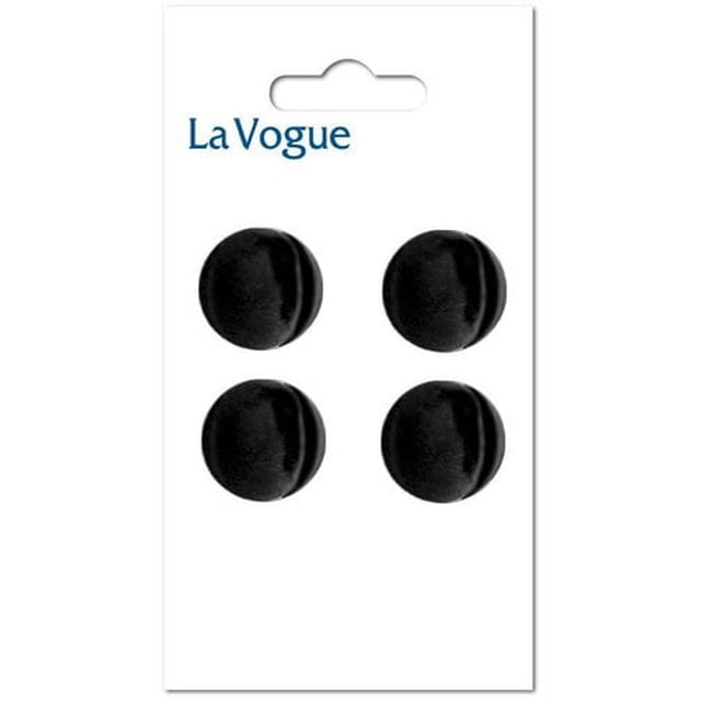 LA VOGUE Shank bouton noir 15 mm (0.59 in)