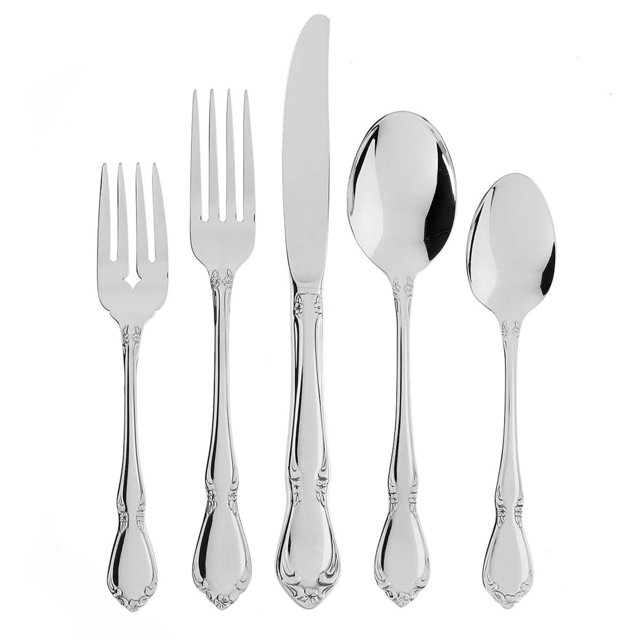 Oneida 2610005Ba Chateau 5 Piece Fine Flatware Place Setting Service For 1