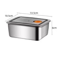 thumbnail image 4 of CJiaWei 10pcs Stainless Steel Food Storage Containers Airtight Kitchen Meal Prep Containers With Lids For Refrigerator Microwave Bento Lunch, 4 of 6
