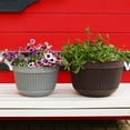 thumbnail image 4 of Imitation Rattan Wicker Wall Hanging Flower Pot Basket Balcony Garden Planter, 4 of 8