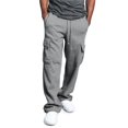 thumbnail image 2 of Men?s Urban Straight Leg Jogger Heavy Weight Fleece Cargo Pocket Sweat Pants, 2 of 4