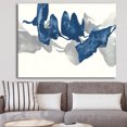 thumbnail image 1 of Designart - Gouache Sapphire on Gray - Modern & Contemporary Canvas Art, 1 of 1