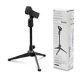 thumbnail image 1 of 3-Leg Microphone Desk Stand, Adjustable Holder for Wired or Wireless Mics, Includes Fill Light Mount and Accessories, 1 of 8