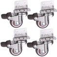 thumbnail image 1 of Roulettes 4 Pcs Meubles pour Lit Roue Universelle 2 Pouces Table Plateforme Rotative Chaise Mobile Petite Roulette pour Quincaillerie de Maison, Facile à Utiliser, 1 of 6