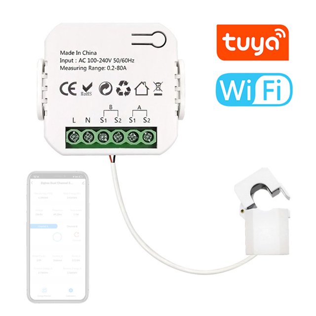 Tuya Wifi Intelligent Energy Meter Solar PV System Power Production