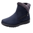 thumbnail image 1 of Kyusrd Bottes d'Hiver pour Femmes Bottines Femmes Mode Chaussures d'Hiver Chaudes Bout Rond Talon Moyen Bottes à Tige Moyenne, 1 of 3