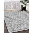thumbnail image 3 of Ahgly Company Tapis d'Intérieur Lavables en Machine, Carrés, Transitionnels, Gris, 6' Carré, 3 of 7