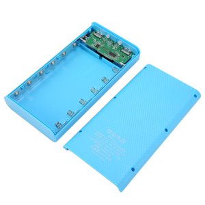 21700 Cas de chargeur de batterie, LCD Affichage 6x21700 Cas de banque d'alimentation de batterie portable 2 USB Puissance d'affichage exacte du port de sortie pour les téléphones portables