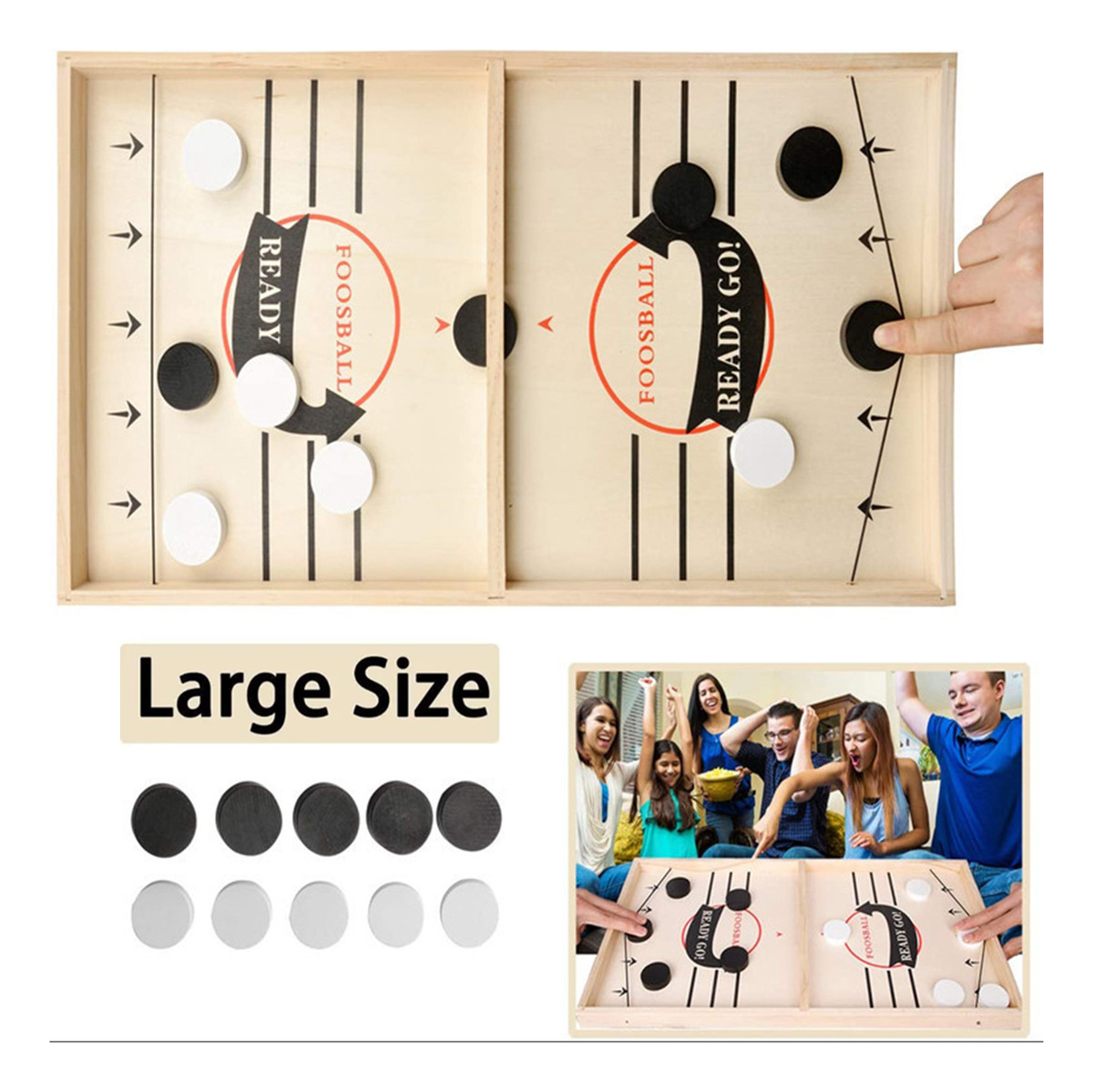 Wooden Checkers Board Game, Educational Board Game