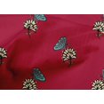 thumbnail image 4 of oneOone Cotton Poplin Fabric Floral & Block Printed Craft Fabric BTY 56 Inch Wide, 4 of 4