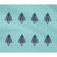 thumbnail image 4 of oneOone Cotton Flex Turquoise Blue Fabric Tree & Geometric Block Dress Material Fabric Print Fabric By The Yard 40 Inch Wide, 4 of 4