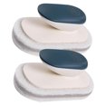 thumbnail image 4 of COMPUKAS 2Pcs Wash Sponge with Handle Dark Blue Kitchen Accessory Soft Absorbent Sponge Scrubbers, 4 of 8