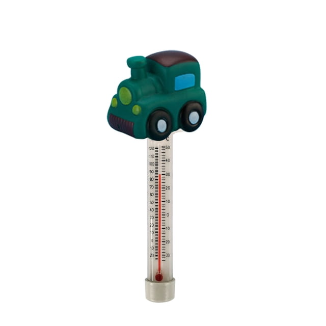 ETHKIA Swimming Pool Float Cartoon Car Helicopter Animal Hydrotherapy Pool Adult Float Temperature Tester 50ml Dark Green