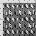 thumbnail image 2 of oneOone Viscose Chiffon Fabric Parallelogram & Triangle Geometric Decor Fabric Printed BTY 42 Inch Wide, 2 of 4