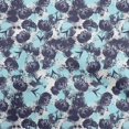 thumbnail image 1 of oneOone Rayon Sky Blue Fabric Florals Craft Projects Decor Fabric Printed By The Yard 56 Inch Wide, 1 of 4