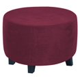 thumbnail image 2 of GUOOL Housses Rondes pour Pouf Housses pour Pouf en Spandex Amovibles Housses de Protection pour Repose-Pieds Rouge, 2 of 8