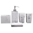 thumbnail image 1 of GROWTH TANK 5 Pack Bathroom Accessories Set Bathroom Essentials White for Countertop Storage, 1 of 9