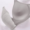 thumbnail image 3 of WRKEKC Wireless Back Closure Bra Textured Design Breathable Comfort Support Lightweight T-Shirt Bra for Women Everyday Wear, 3 of 4