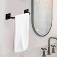 thumbnail image 3 of Durable Over Cabinet Towel Bar Shelf Removable Washcloths Rack Hanger Hook Hand short black, 3 of 7