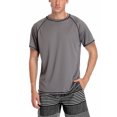thumbnail image 1 of Charmo Men's Short Sleeve Active Rashguard Shirts Solid Workout Top Sports Tee UPF 50+, 1 of 6