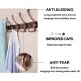 thumbnail image 4 of Coat Rack Wall Mounted Long,5 Tri Hooks for Hanging Coats, Coat Hooks Wall Mounted,Wall Coat Hanger,Hook Rack for Clothes,Jacket,Hats, 4 of 9