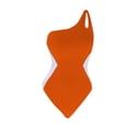 thumbnail image 4 of Diufon Women's Swimsuit Trendy Color Block Single Shoulder Backless Bathing Suits Summer Beach Sport Swimwear, 4 of 5