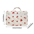 thumbnail image 2 of Cosmetic Bag 2 Spacious Makeup Organizer for Travel and Daily Use Quilted Floral Design Soft Pouch for Lightweight Storage Solution, 2 of 4