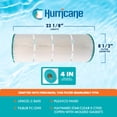 thumbnail image 3 of Hurricane 2 Pack HF8610-01 Advanced Pool and Spa Filter Cartridge Replacement, 3 of 9