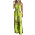 thumbnail image 1 of Pompotops Combinaison Mode Femme Dos Nu à Fente Imprimé Floral, 1 of 5