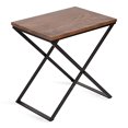 thumbnail image 2 of Kate and Laurel Laraway Table d'Appoint Pliant, 20x14x20, Naturel/noir, 2 of 10