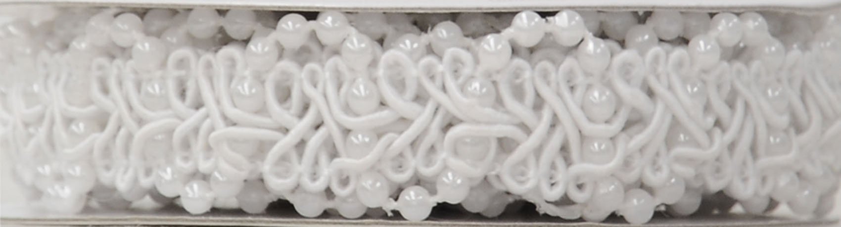 PEARL GIMP 5/8 WHITE - FRENCH