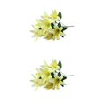 thumbnail image 2 of mmirethe Low Maintenance Artificial Lilium Flower Realistic Appearance And Long-lasting yellow 2Set, 2 of 6