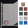 thumbnail image 2 of Gray Wave Slat (9 Colors Available) Single Wall Bottom Locking Privacy Slat for a 8 ft high Chain Link Fence (Slat Length 92.5", Gray), 2 of 4